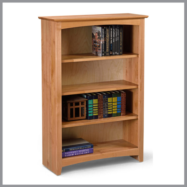 48-Inch High Alder Bookcase