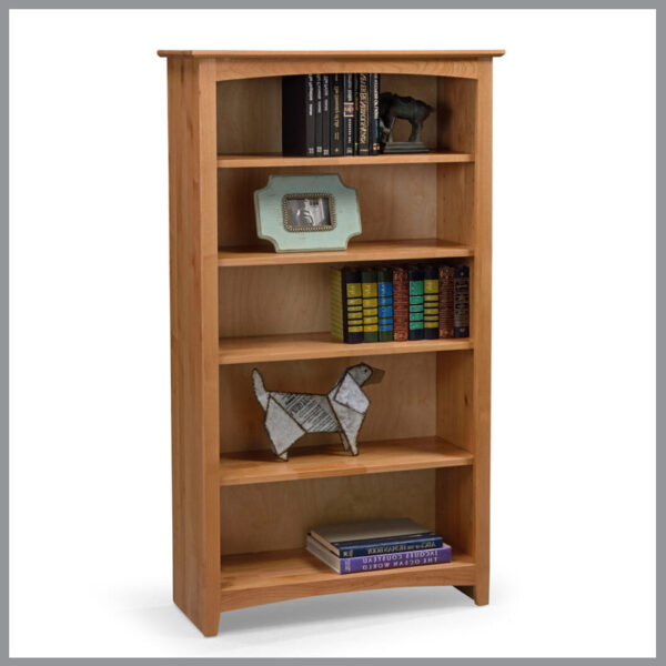 60-Inch High Alder Bookcase
